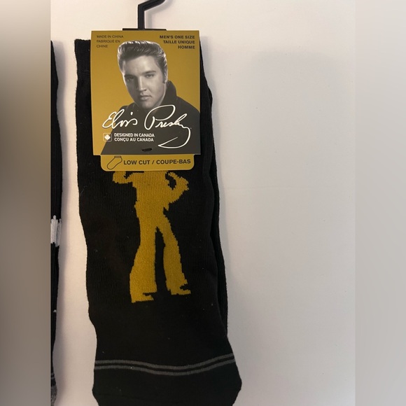 Elvis Presley Low Cut Socks / Lot of 3 / New - Picture 4 of 10